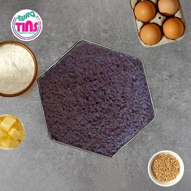 Single Hexagon Cake Pan – Available in 6", 8", 10", 12" (3" DEEP)