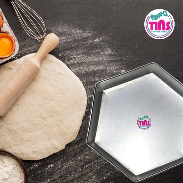 Single Hexagon Cake Pan – Available in 6", 8", 10", 12" (3" DEEP)