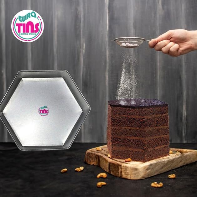 Single Hexagon Cake Pan – Available in 6", 8", 10", 12" (3" DEEP)