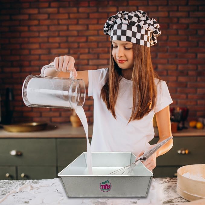 Single Square Cake Pan – Available in 6", 8", 10", 12" (3" DEEP)