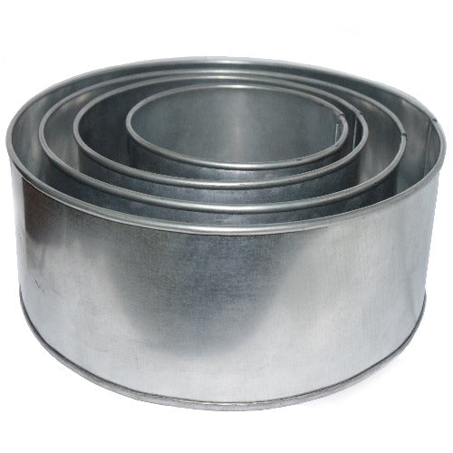 5-Tier Round Cake Baking Pan Set By EUROTINS - 10 Inch Diameter, 3 Inches Deep, Multipurpose