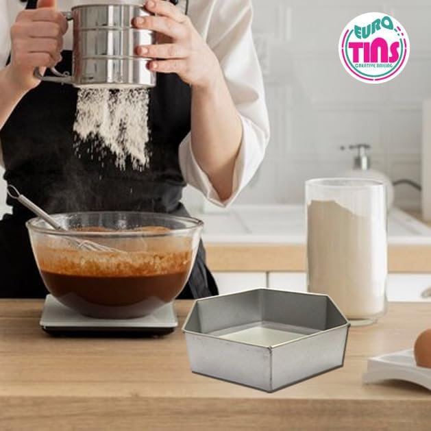 Single Hexagon Cake Pan – Available in 6", 8", 10", 12" (3" DEEP)