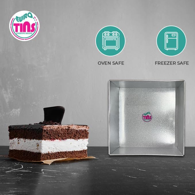 Single Square Cake Pan – Available in 6", 8", 10", 12" (3" DEEP)