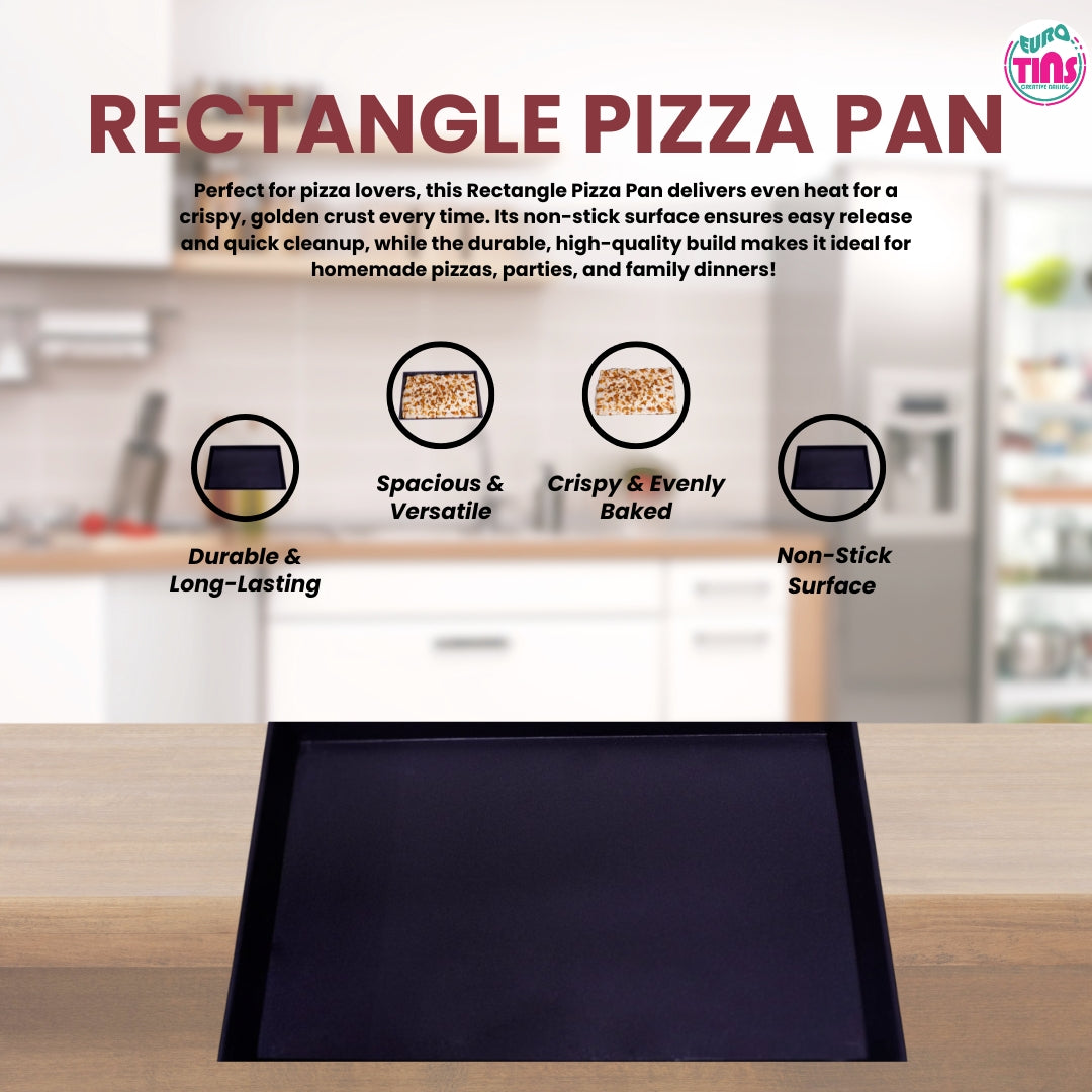 EUROTINS Non-Stick Pizza Pan– Aluminized Steel Creative Baking Moulds – 6 Unique Shapes