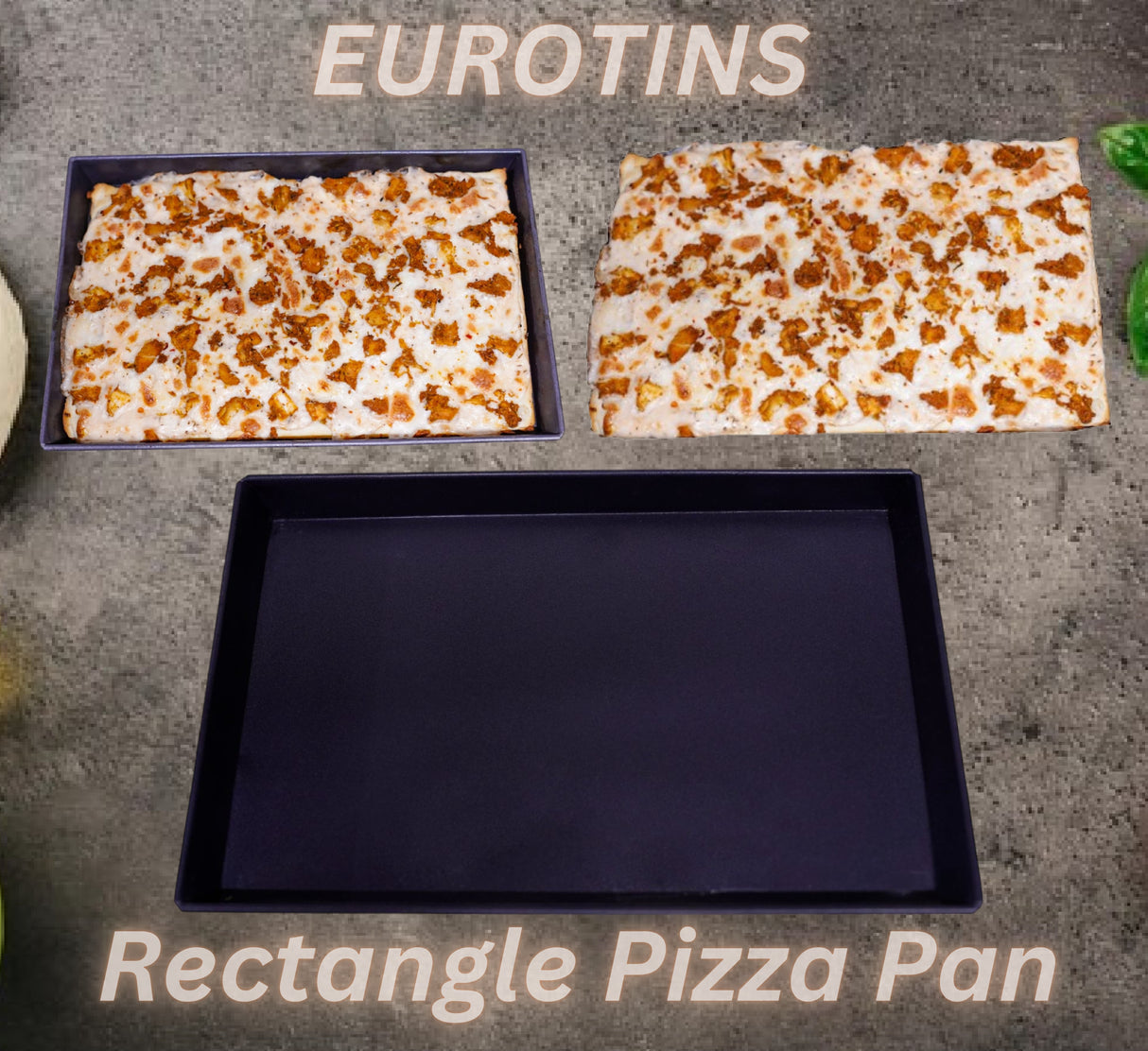EUROTINS Non-Stick Pizza Pan– Aluminized Steel Creative Baking Moulds – 6 Unique Shapes
