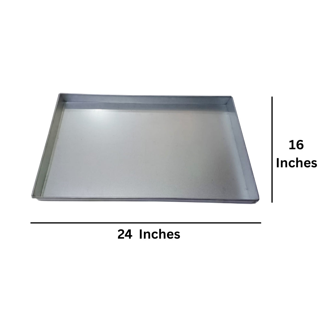 EUROTINS Rectangle Baking Tray – 14”, 16”, 18” 24" and 30" | Heavy Duty Domestic and Commercial Bakery Use 2" Deep
