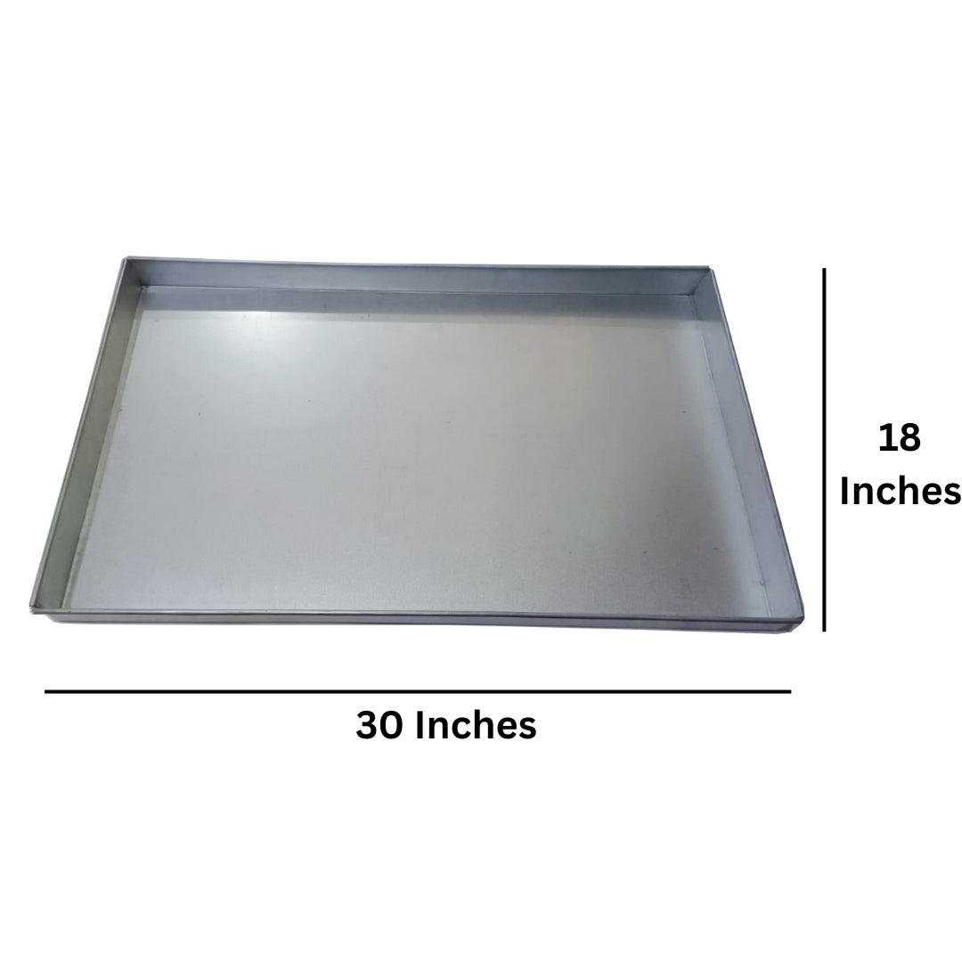 EUROTINS Rectangle Baking Tray – 14”, 16”, 18” 24" and 30" | Heavy Duty Domestic and Commercial Bakery Use 2" Deep