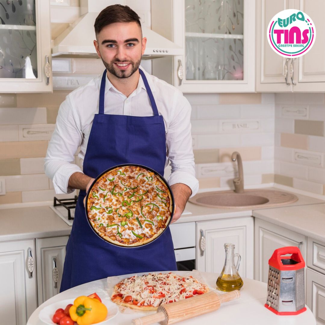 EUROTINS Non-Stick Pizza Pan– Aluminized Steel Creative Baking Moulds – 6 Unique Shapes