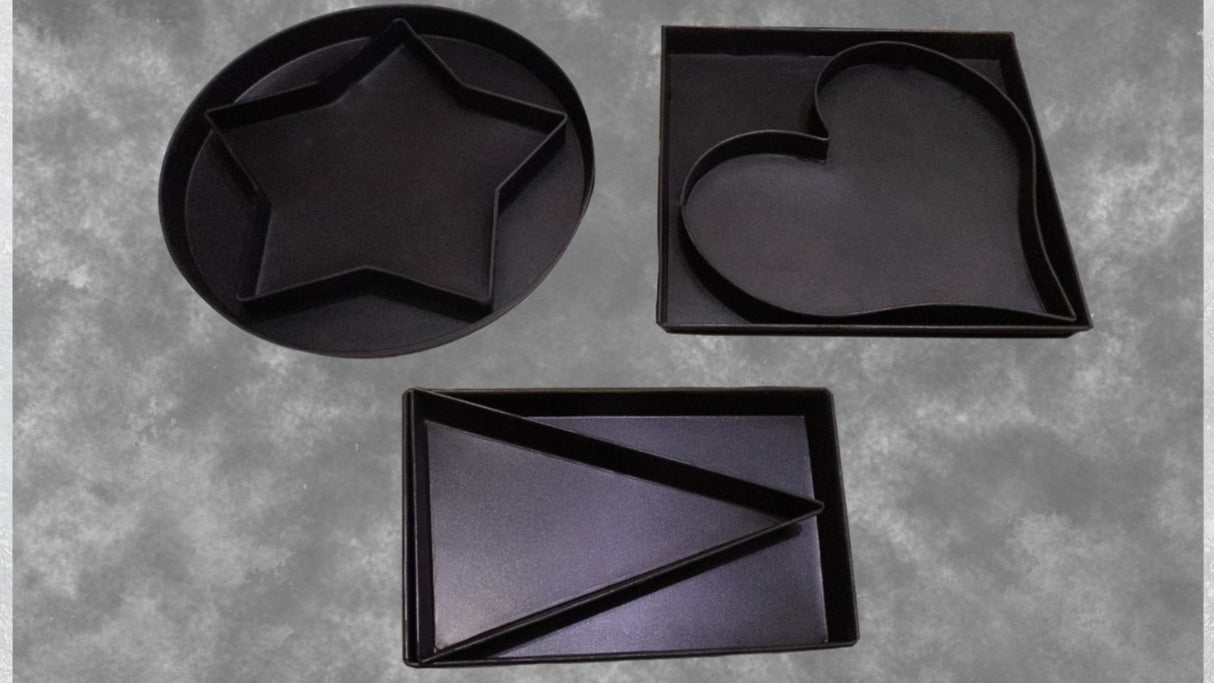 EUROTINS Non-Stick Pizza Pan– Aluminized Steel Creative Baking Moulds – 6 Unique Shapes