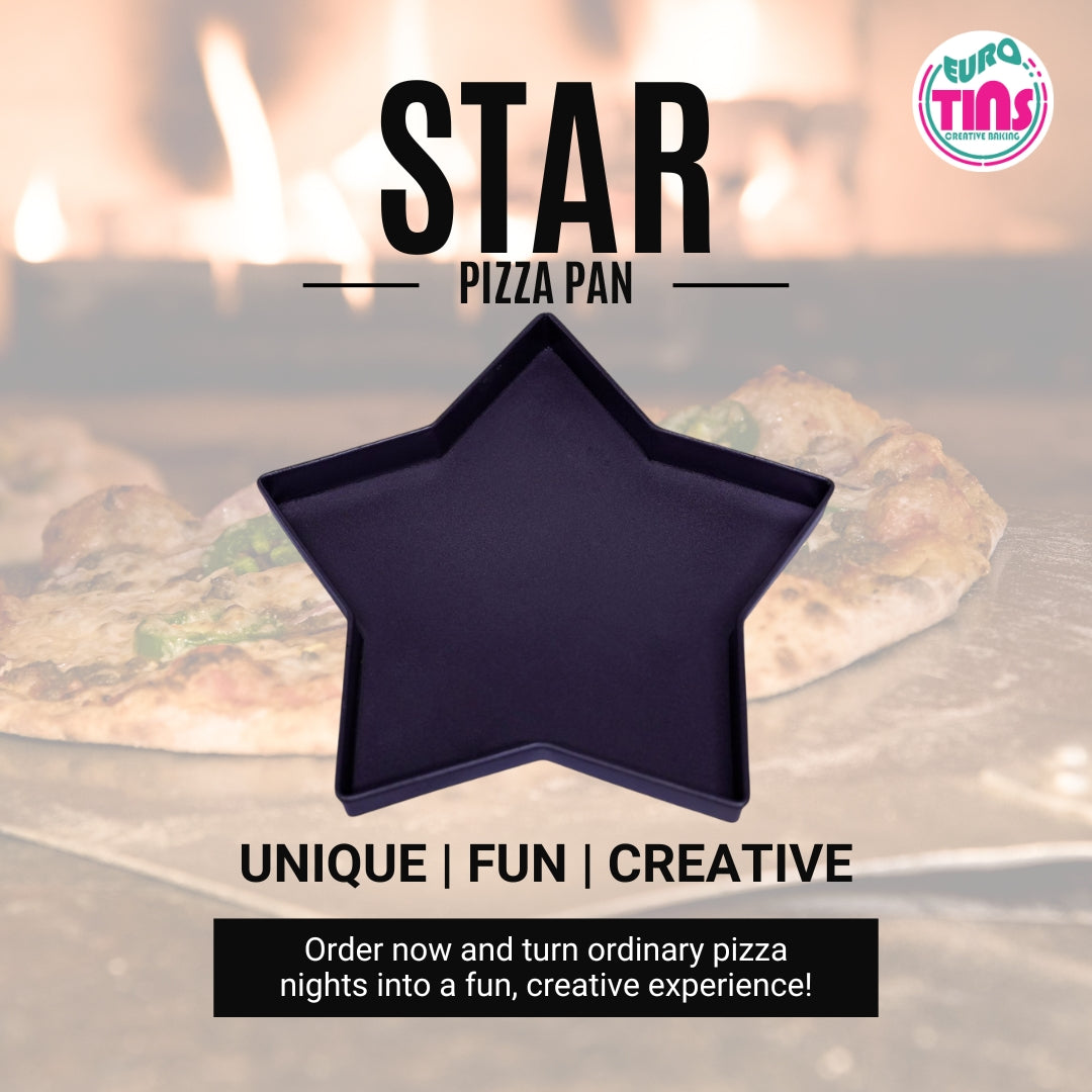 EUROTINS Non-Stick Pizza Pan– Aluminized Steel Creative Baking Moulds – 6 Unique Shapes