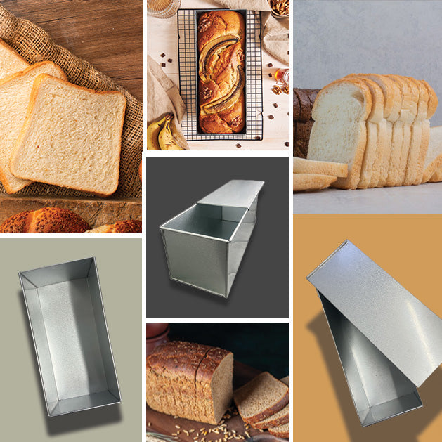 EUROTINS Pullman Loaf Bread Tin with Lid