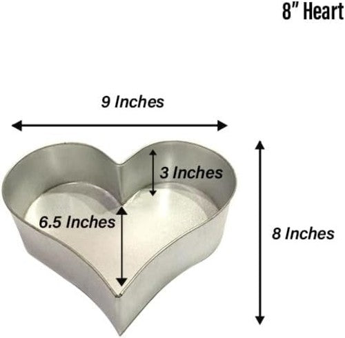 Heart Cake Pan – Available in 6", 8", 10", 12" (3" DEEP)