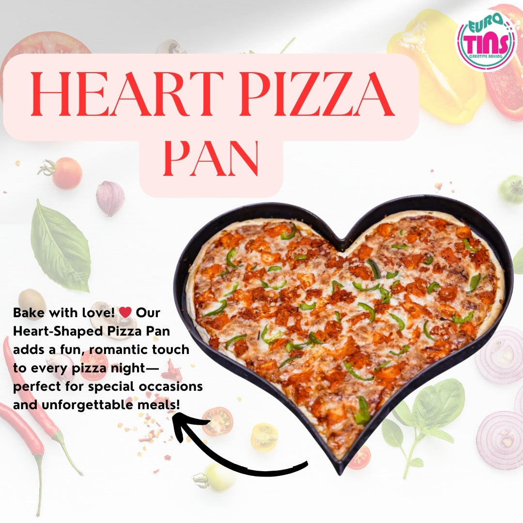 EUROTINS Non-Stick Pizza Pan– Aluminized Steel Creative Baking Moulds – 6 Unique Shapes