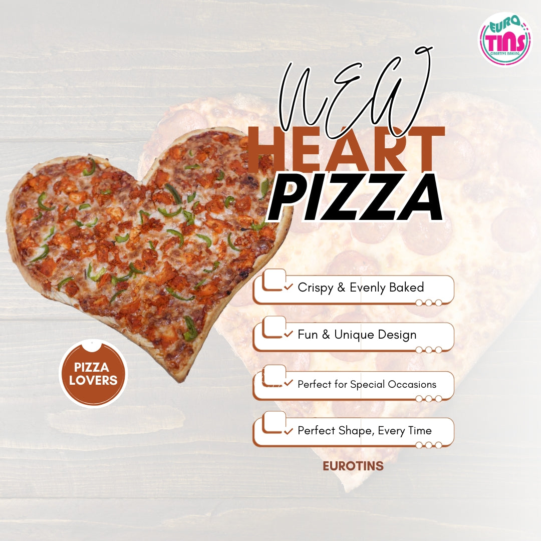 EUROTINS Non-Stick Pizza Pan– Aluminized Steel Creative Baking Moulds – 6 Unique Shapes