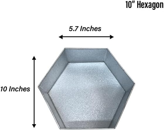 Single Hexagon Cake Pan – Available in 6", 8", 10", 12" (3" DEEP)