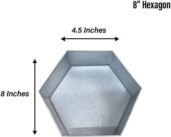 Single Hexagon Cake Pan – Available in 6", 8", 10", 12" (3" DEEP)