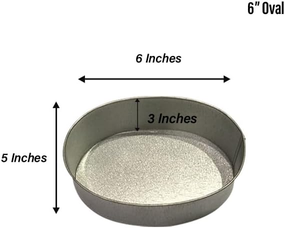 Oval Cake Pan – Available in 6", 8", 10", 12" (3" DEEP)