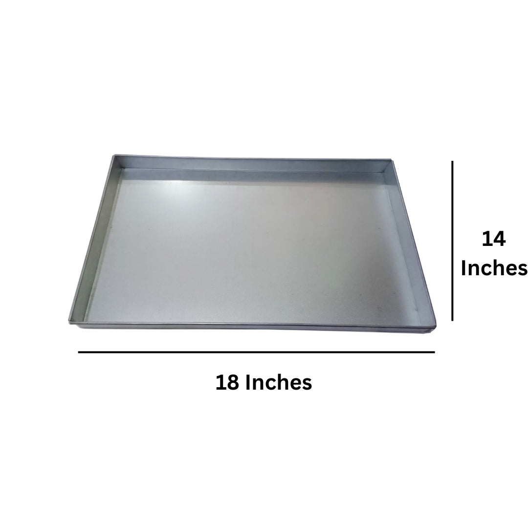 EUROTINS Rectangle Baking Tray – 14”, 16”, 18” 24" and 30" | Heavy Duty Domestic and Commercial Bakery Use 2" Deep