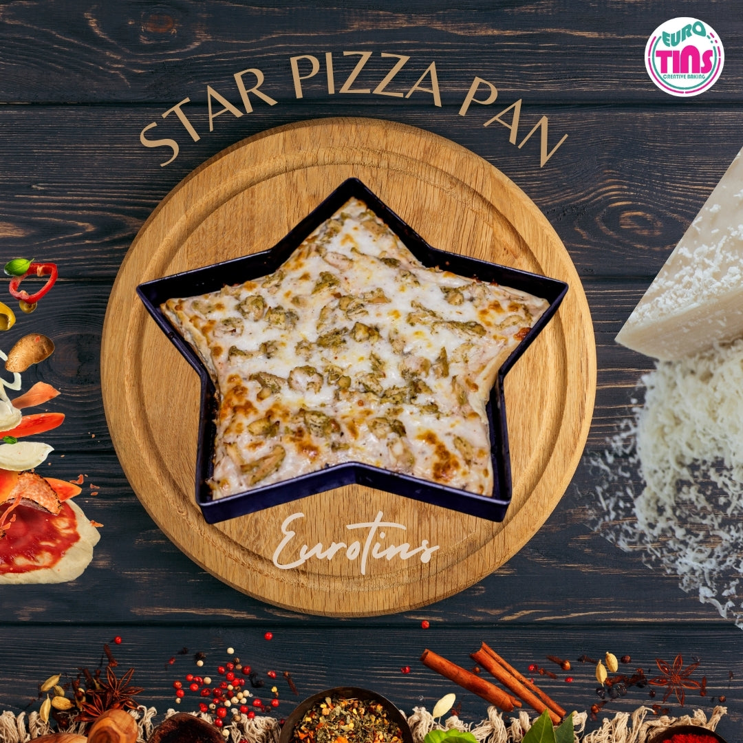 EUROTINS Non-Stick Pizza Pan– Aluminized Steel Creative Baking Moulds – 6 Unique Shapes