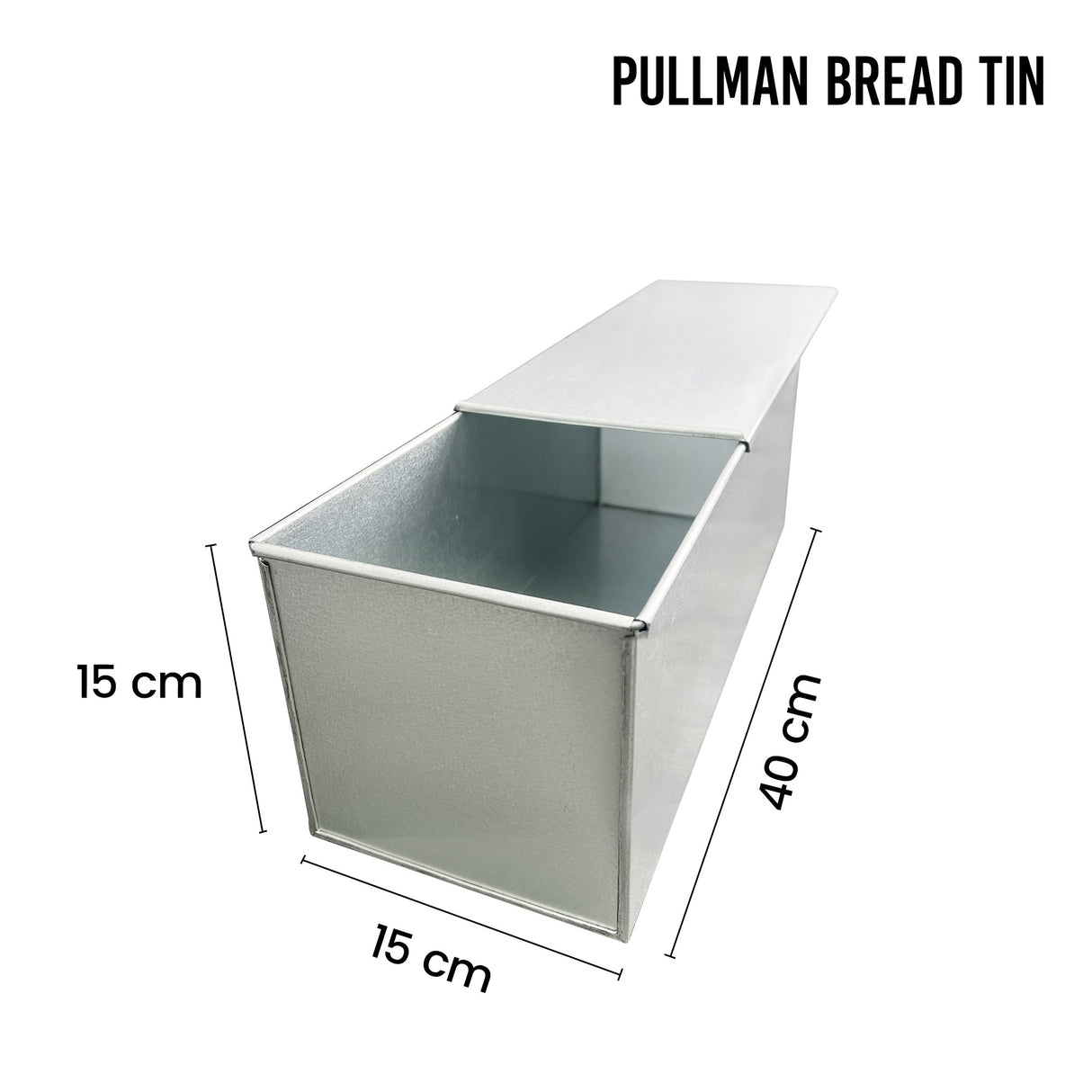 EUROTINS Pullman Loaf Bread Tin with Lid