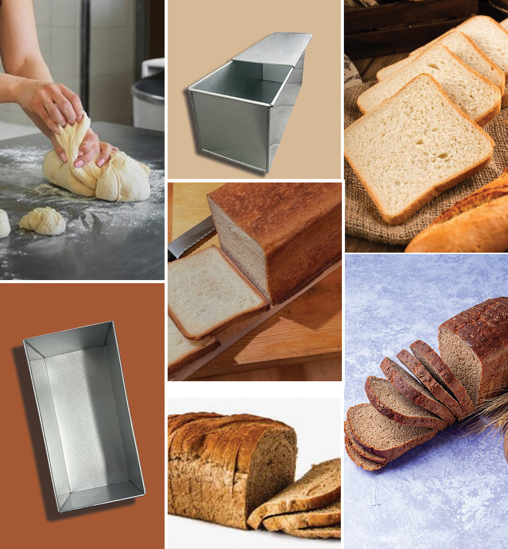 EUROTINS Pullman Loaf Bread Tin with Lid