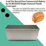 Singles Loaf Tin Bread Pan Commercial Bakery by EUROTINS