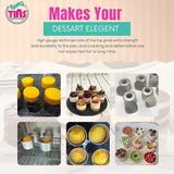 Set of 6 Mini Round Cake Tins Loose Bottom With Free Tray