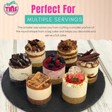 Set of 6 Mini Round Cake Tins Loose Bottom With Free Tray