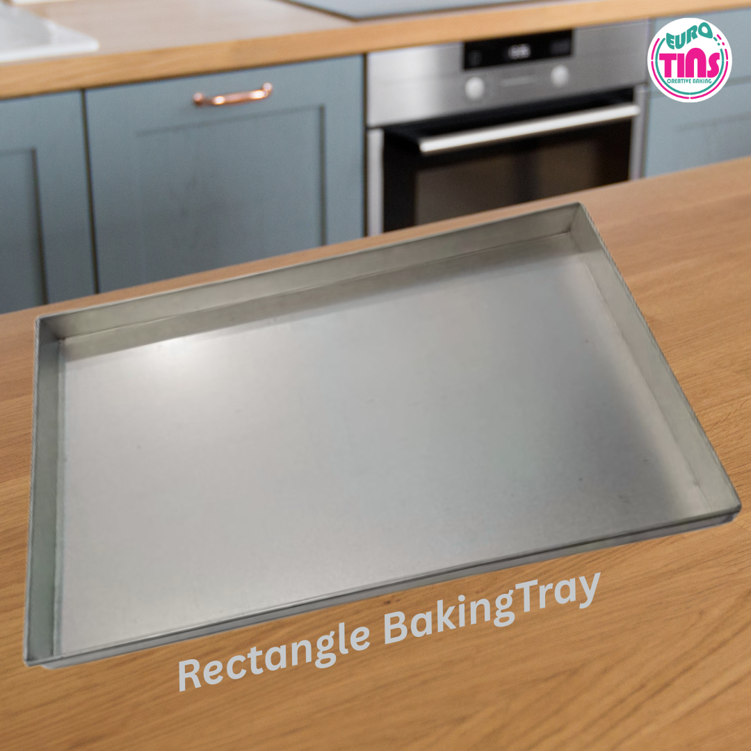 EUROTINS Rectangle Baking Tray – 14”, 16”, 18” 24" and 30" | Heavy Duty Domestic and Commercial Bakery Use 2" Deep