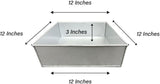 Single Square Cake Pan – Available in 6", 8", 10", 12" (3" DEEP)