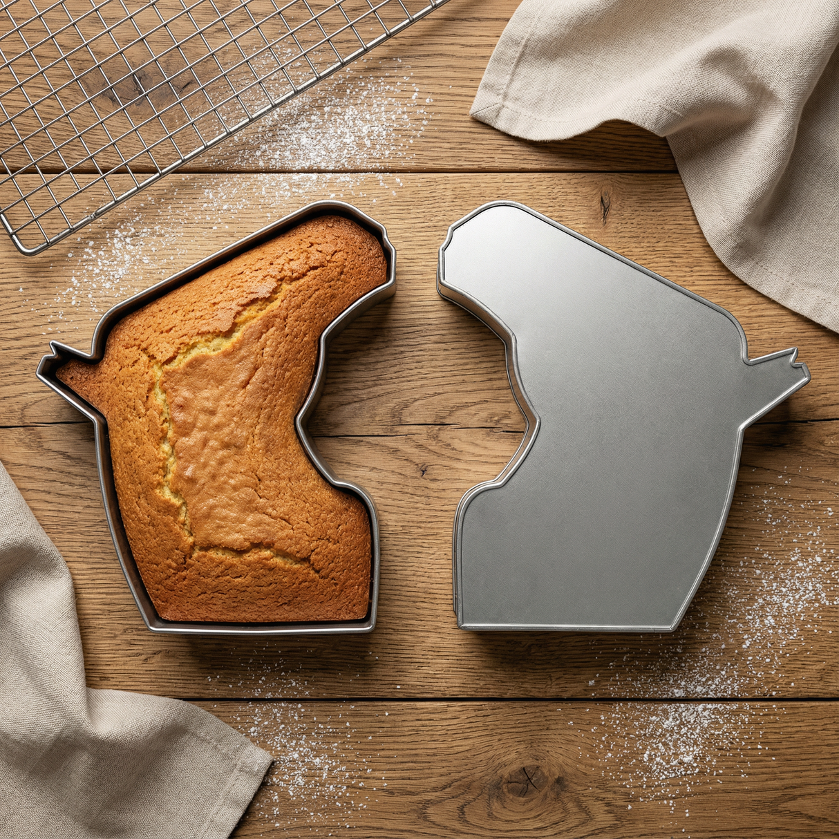 HORSE FACE SHAPED BIRTHDAY NOVELTY BAKING CAKE TIN PAN