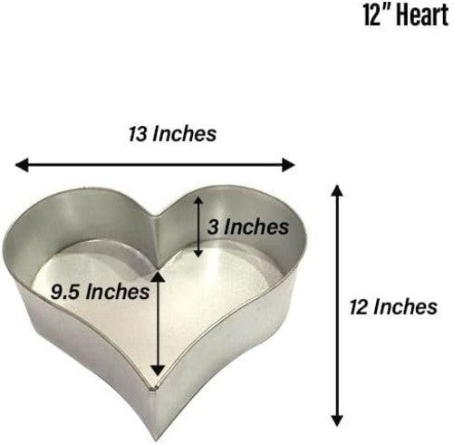 Heart Cake Pan – Available in 6", 8", 10", 12" (3" DEEP)