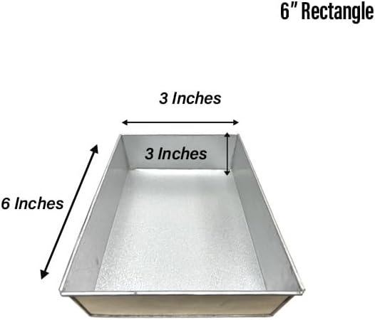 Single Rectangle Cake Pan / Cake Mould / Cake Tin – Available in 6", 8", 10", 12" (3" DEEP)