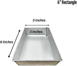 Single Rectangle Cake Pan / Cake Mould / Cake Tin – Available in 6", 8", 10", 12" (3" DEEP)