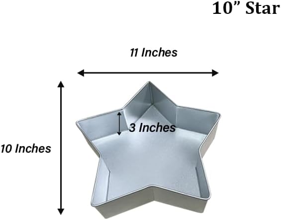 Star Cake Pan – Available in 6", 8", 10", 12" (3" DEEP)