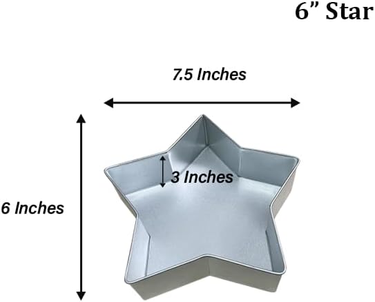 Star Cake Pan – Available in 6", 8", 10", 12" (3" DEEP)