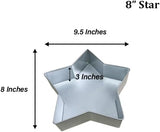 Star Cake Pan – Available in 6", 8", 10", 12" (3" DEEP)